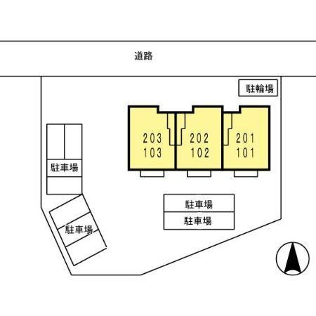 プランドールかがりの区画図