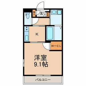 ディリジェント　サトウⅡの間取り|間取りです。