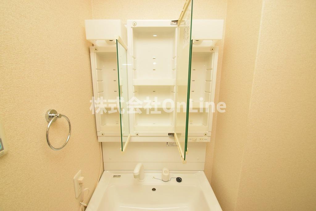 大阪市生野区巽西３丁目の賃貸マンションの独立洗面台