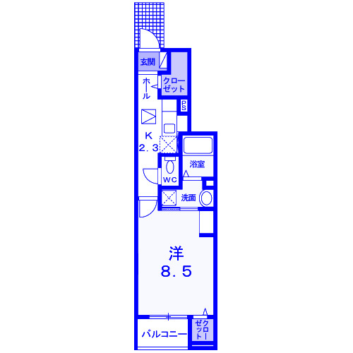 アバンツァート西町の間取り