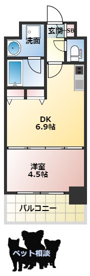 エスレジデンス淀屋橋の間取り
