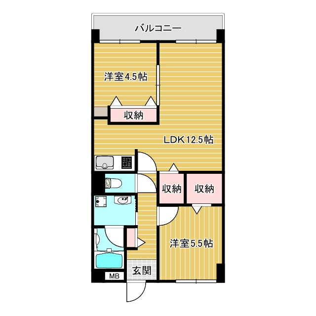 グランメェル435の間取り