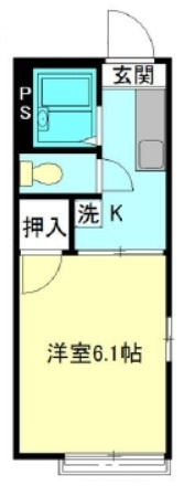 ハイム・Ｋの間取り|間取りです。