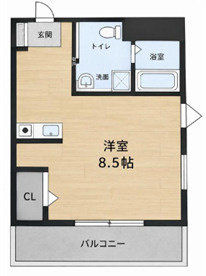 ハイツオークラシノハラの間取り