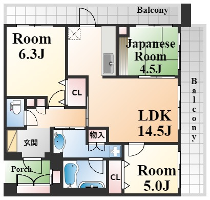 アーバン甲南の間取り
