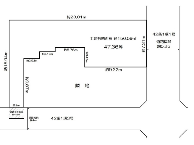 大阪市旭区大宮1丁目の区画図