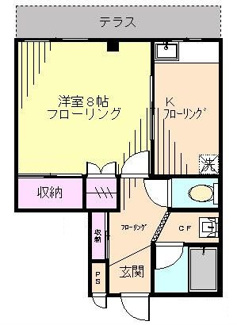 【間取り】 | コーポスバル | 間取りです。