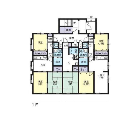 名古屋市1棟売マンション『モールセゾン大森』の間取り