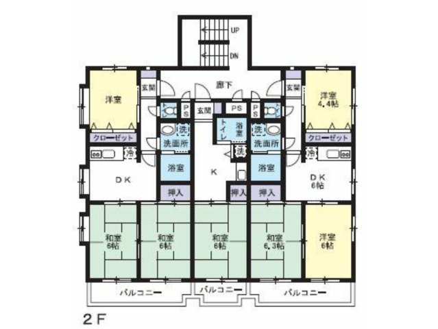 名古屋市1棟売マンション『モールセゾン大森』の間取り