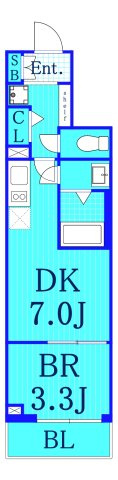 フロンティアタップ横浜大口の間取り