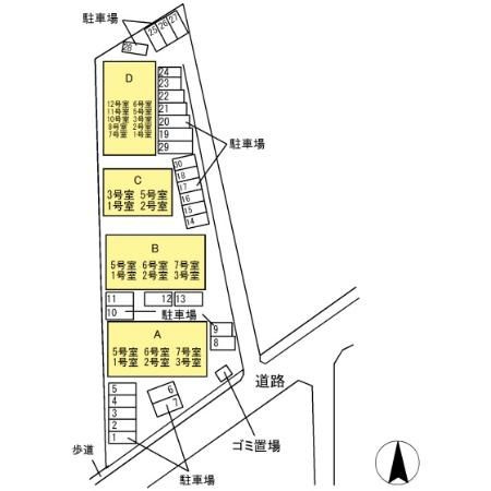 レイクヒルズ373Cの区画図