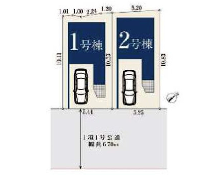 ●保土ヶ谷駅　新築戸建の区画図