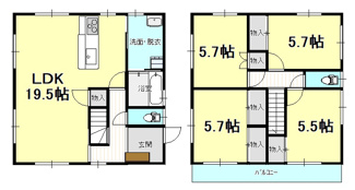 【間取り】 | 戸建　久万ノ台