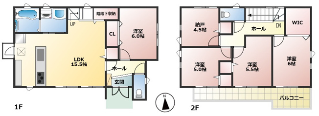 【間取り】 | 御殿場市駒門　中古戸建 | 2026年10月リフォーム♪築浅の4SLDK♪オールフローリング、納戸付き♪宅配ボックス設置♪