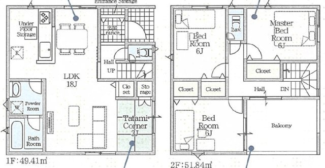 ●北葛飾郡広陵町三吉　第9期　新築一戸建ての間取り|2号地
