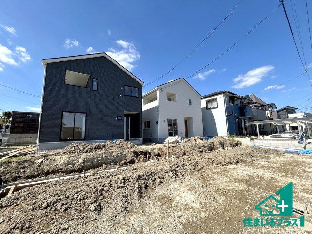●北葛飾郡広陵町三吉　第9期　新築一戸建ての外観|現在はこんな感じです。完成までが待ち遠しいですね。