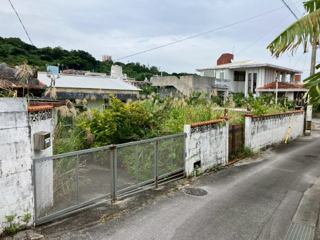 北中城村喜舎場　売土地の外観
