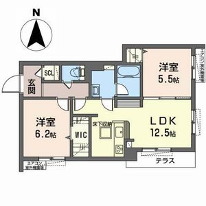 シャーメゾン彩の間取り