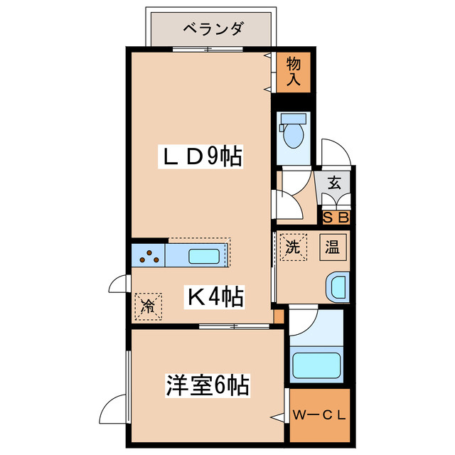 CUBEマンションⅡの間取り