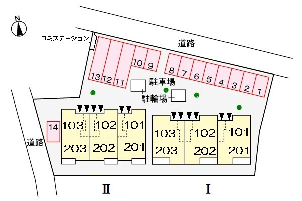 グラビオーラⅠの区画図
