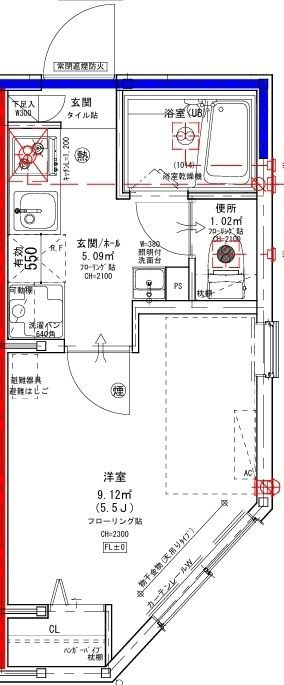 グランクオール大師前イーストレジデンスの間取り