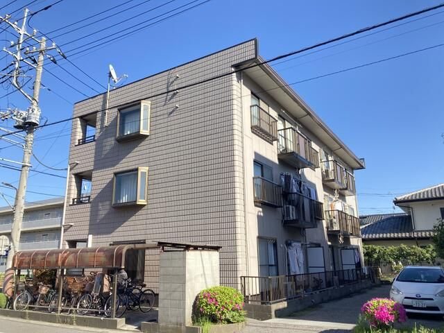 草加市松原５丁目の賃貸マンションの外観