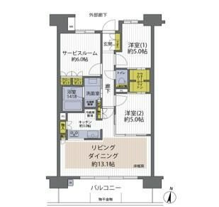 【間取り】 | イニシア八王子明神町(イニシアハチオウジミョウジンチョウ)