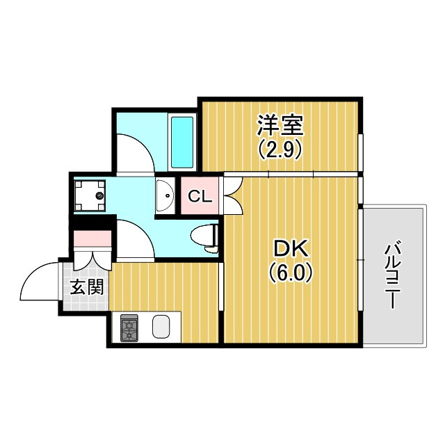 ジオエント阪神西宮の間取り