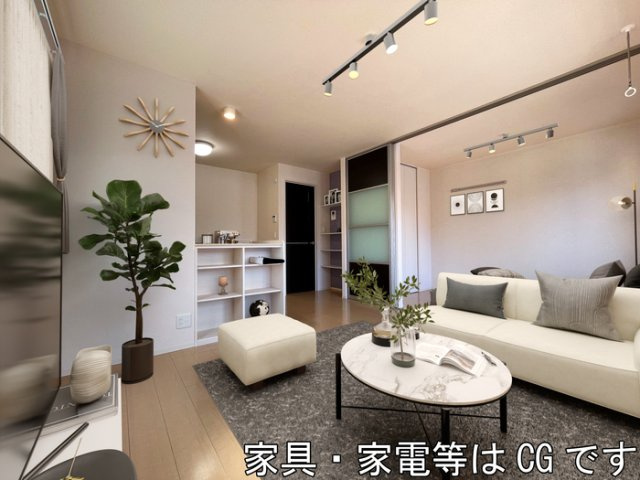 パークヒルズの居間・リビング|家具／家電はCGです