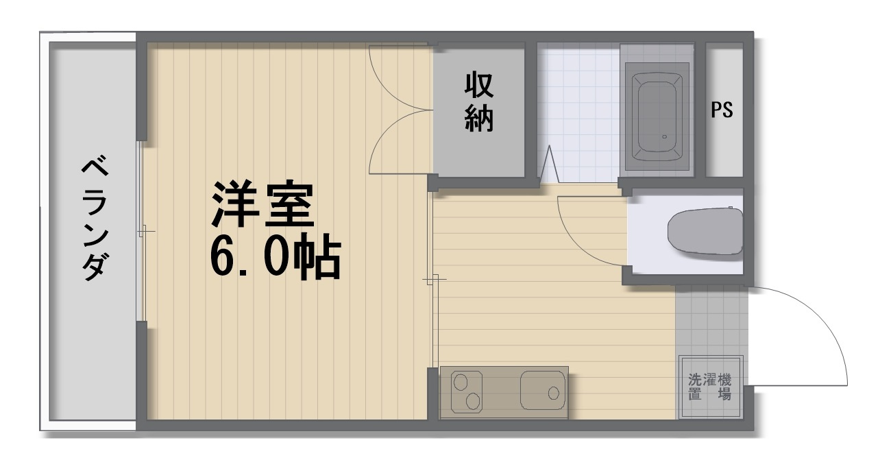 あるふぁⅡの間取り