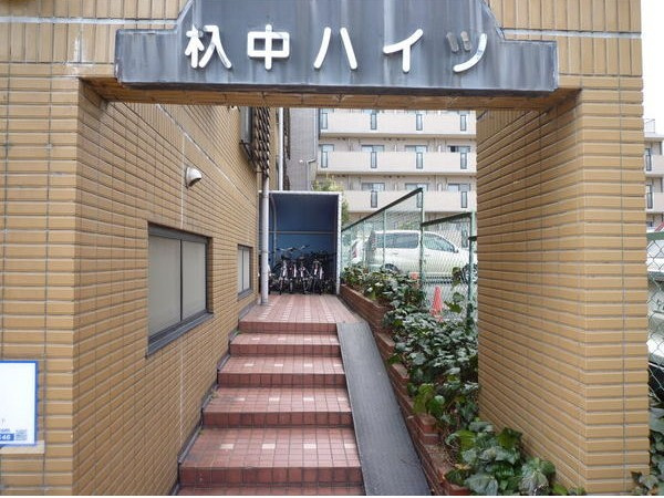杁中ハイツのエントランス