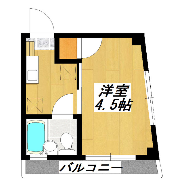 国一マンションの間取り|二面採光のお部屋です♪