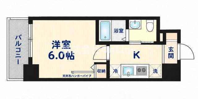 キャンパスヴィレッジ大阪近大前Ⅱの間取り