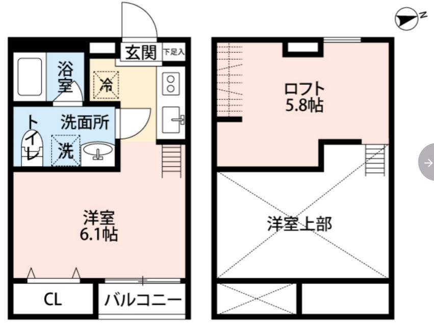 プリエール松戸　仲介手数料（賃料の1.10ヵ月）の50％OFF対象物件！の間取り