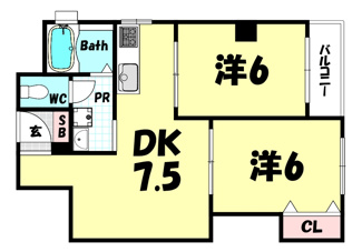 【間取り】 | 第一永光マンション