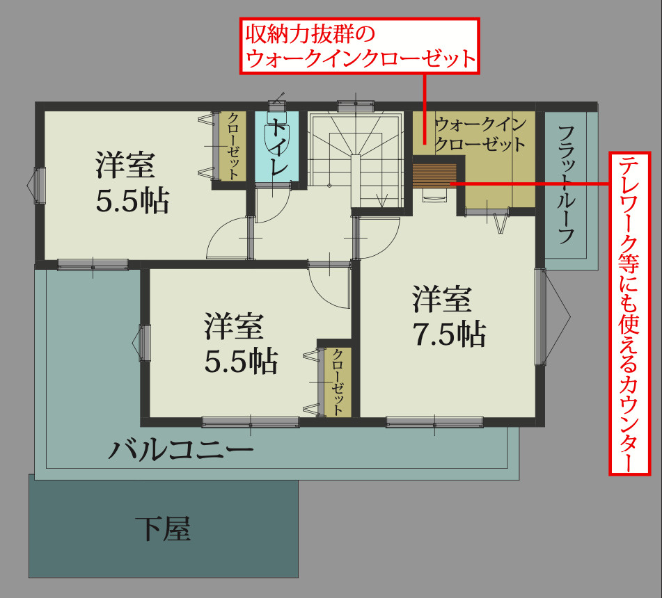 志木市下宗岡第2期の間取り
