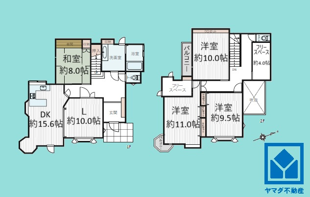 西宮市苦楽園四番町の間取り