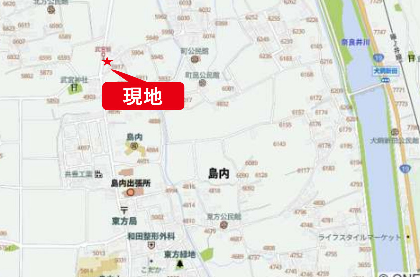 松本市大字島内　中古戸建の地図|暮らしやすさを現地で実感！ご案内時、駅までの道を確認できます。