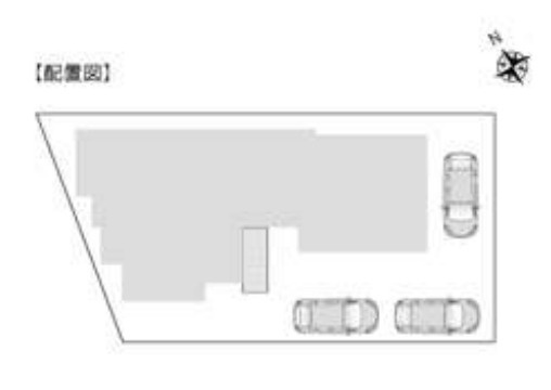 松本市大字島内　中古戸建の区画図|ゆとりの駐車3台可！お友達や親戚が来ても安心の広大なスペース。