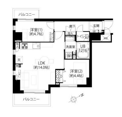 【間取り】 | ヴィンテージ南阿佐ヶ谷