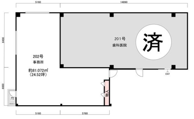 長尾テナントビルの間取り