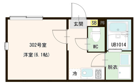 墨田区墨田３丁目のアパートの間取り
