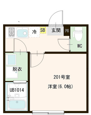 墨田区墨田３丁目のアパートの間取り