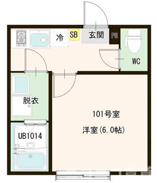 墨田区墨田３丁目のアパートの間取り