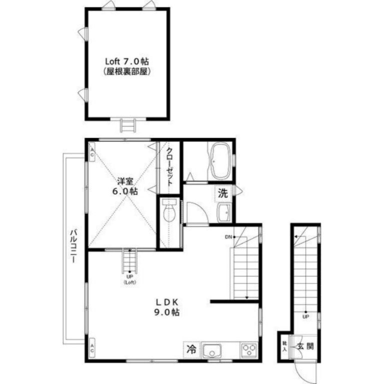 サンビューハイツの間取り