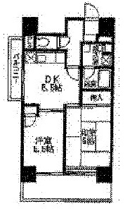 ハイツサンフラワーの間取り|間取りです。