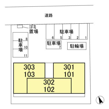 プリエールの区画図