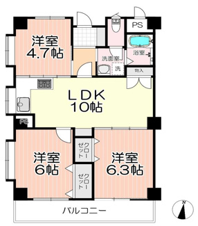 【間取り】 | レガパレス椿