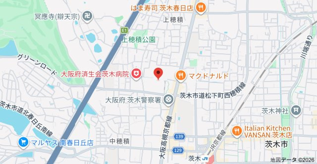 メロディーハイム茨木パークアヴェニューの地図