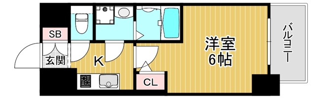 【間取り】 | ファーストフィオーレ京橋ノワール